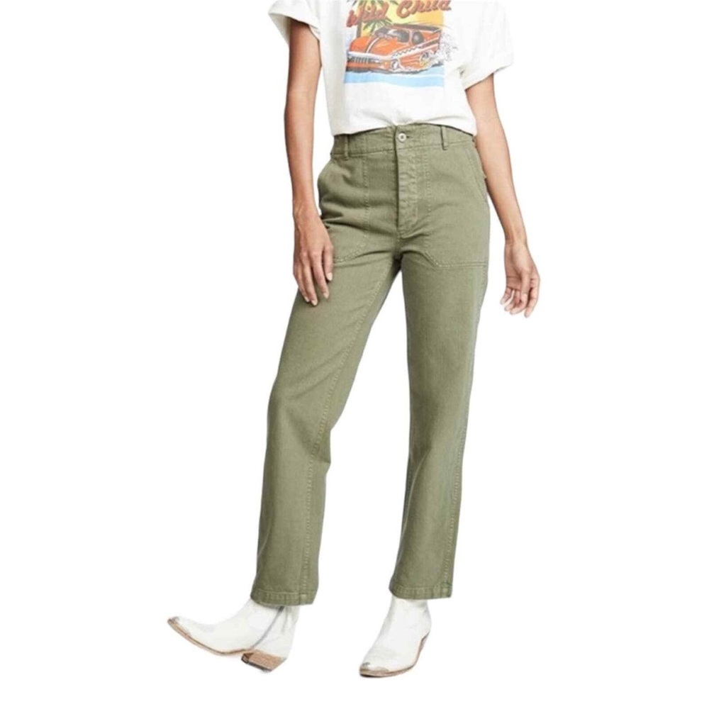 Re/Done Green Cargo Utility‎ Pants